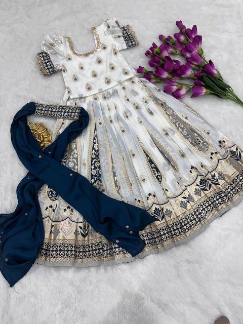 NEW LAUNCING KIDS LEHENGA CHOLI nylon silk Kids clothing wholesale market in Kolkata